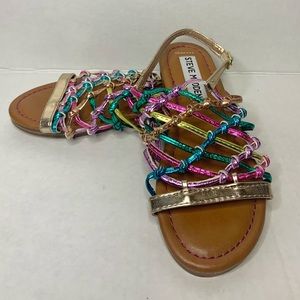 NWOT Steve Madden Multi-Color Flat Sandal